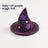 Halloween purple bat cloak for cats and dogs, in use with a pet