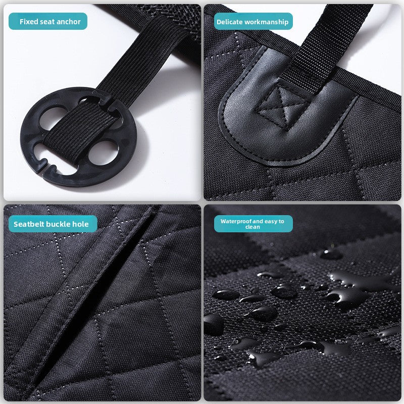 Waterproof dog car seat cover on rear seat, photo 3 of 7