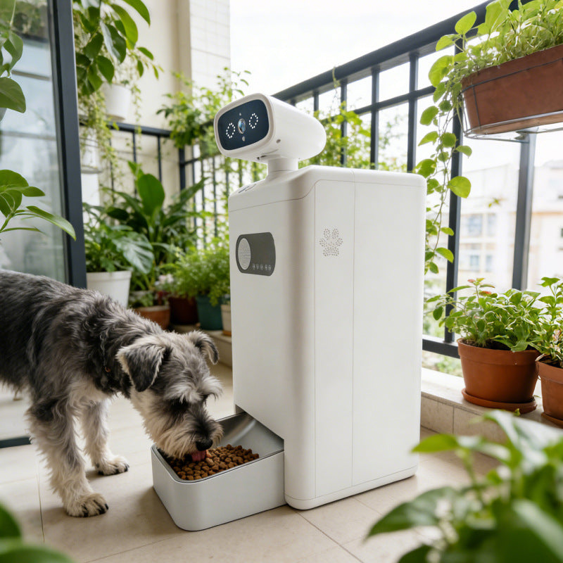 Automatic Pet Feeder with 1080p HD Camera, 3.5L Capacity, Wi-Fi App Control and Night View