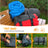 Portable waterproof dog mat in red for camping and travel