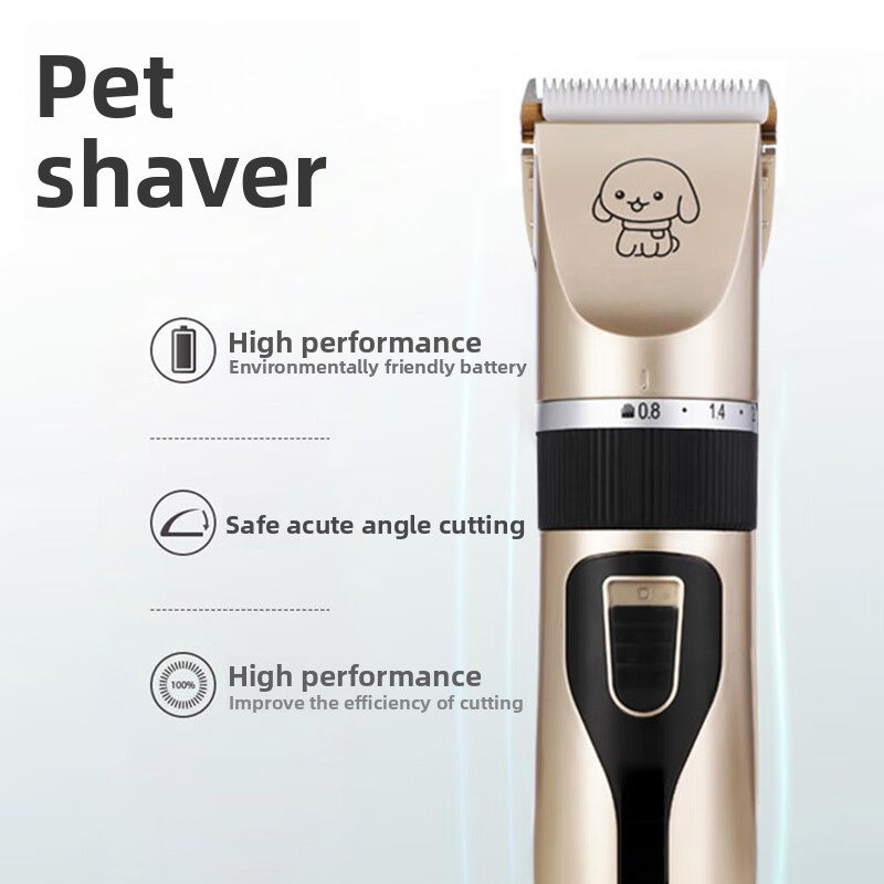 Pet Hair Clipper Grooming Kit with Steel Comb and Scissors