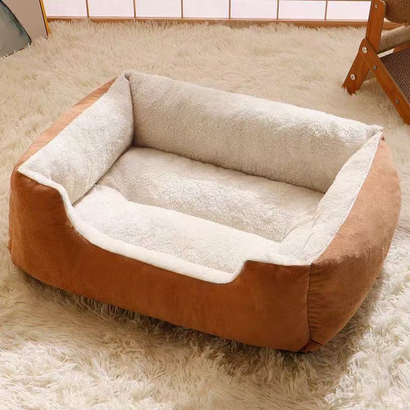 Fluffy Furry Pet Bed, Warm Cosy Nest for Dogs and Cats