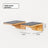 Wall-mounted wooden cat furniture with sisal, extra detail view