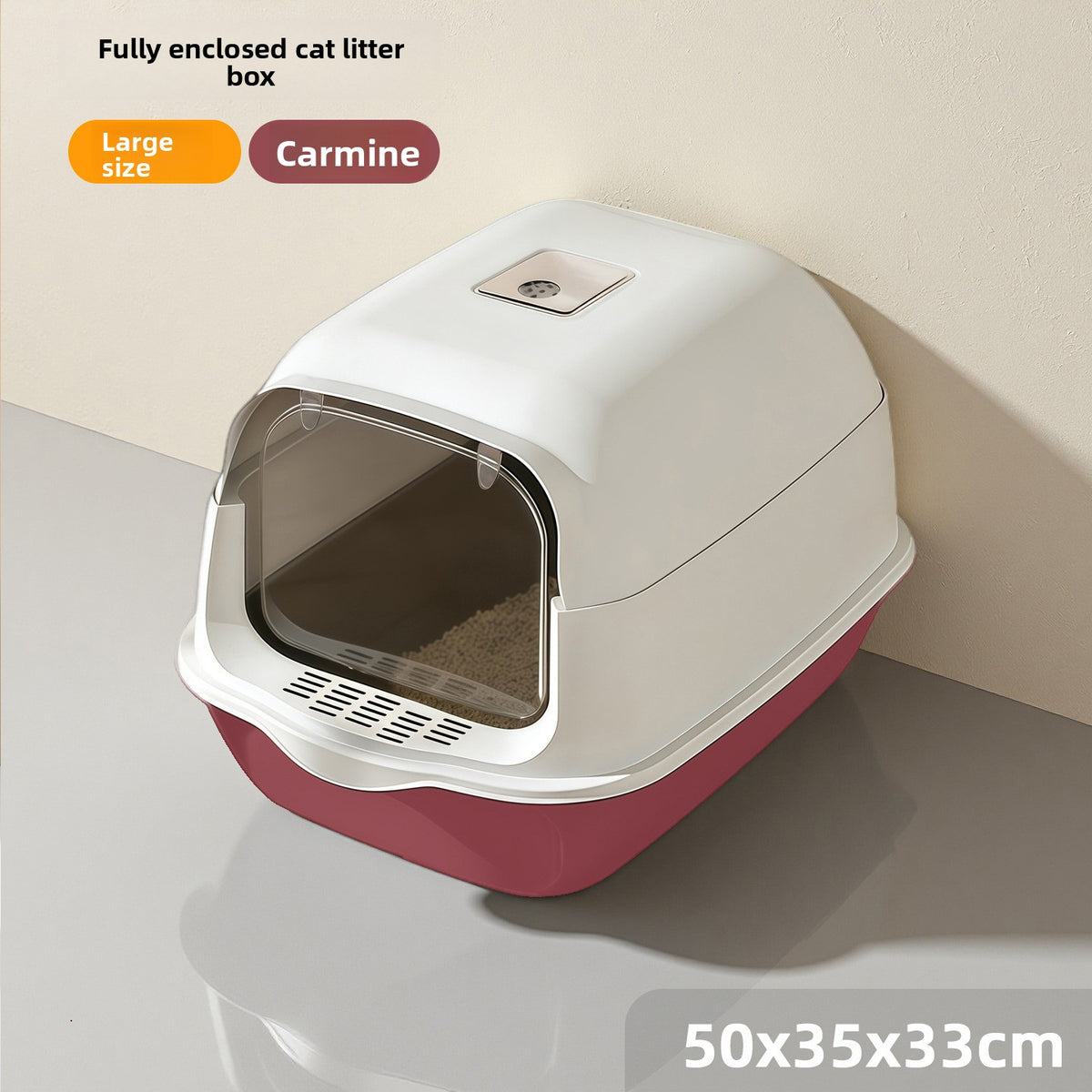 Enclosed Cat Litter Box with UV Light and Odour Control