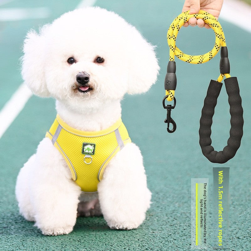 Breathable vest harness for small dogs and cats, 4 sizes available
