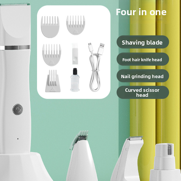 Cordless Pet Clipper Set with Charging Base for Dogs and Cats