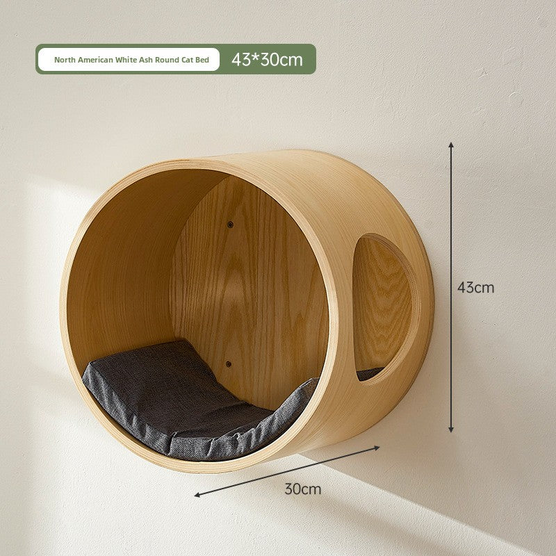 Solid wood wall-mounted cat furniture, detail photo 6