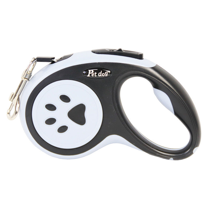 One-button retractable dog lead, close-up detail view from Pet Royale UK
