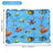 Ice silk PVC pet cooling mat, size 50 x 60cm Fish