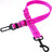 Dog car seat belt leads in many colours with metal clips