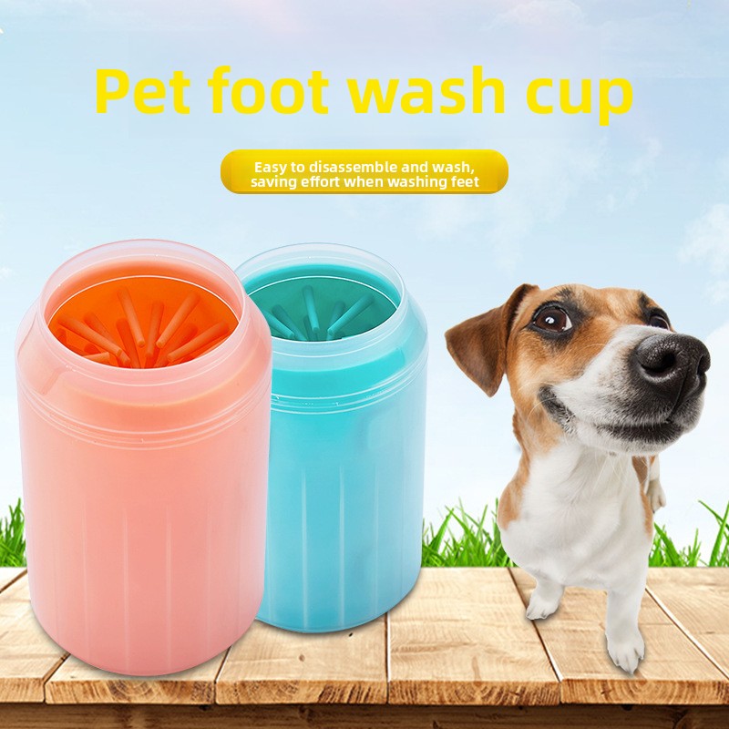 Can-Shaped Silicone Paw Cleaner Cup for Dogs and Cats, Portable