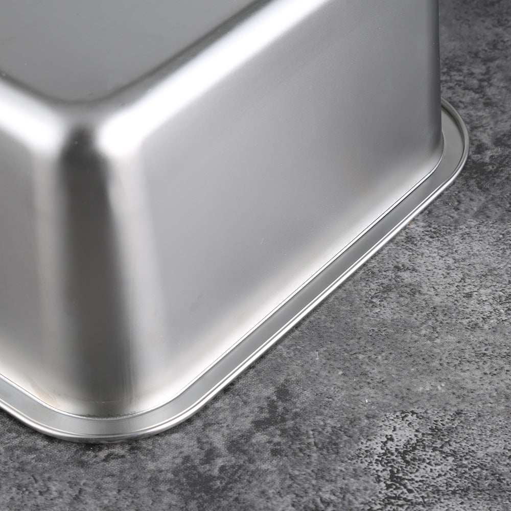 Stainless Steel Open Cat Litter Tray with Anti-Tip Design