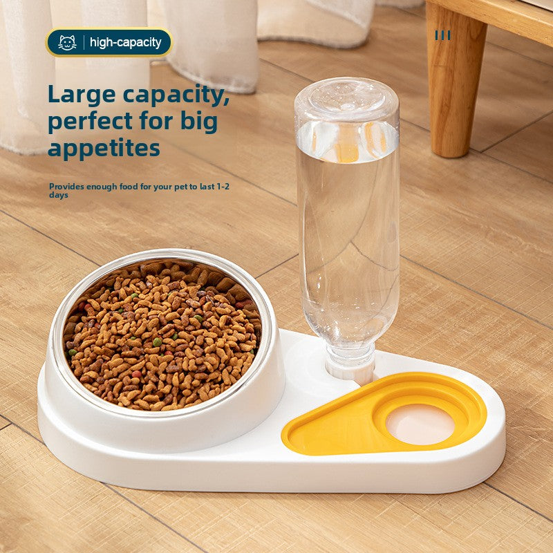 Automatic Pet Water Fountain with Removable Bowl and Anti-Knock Base for Cats and Dogs