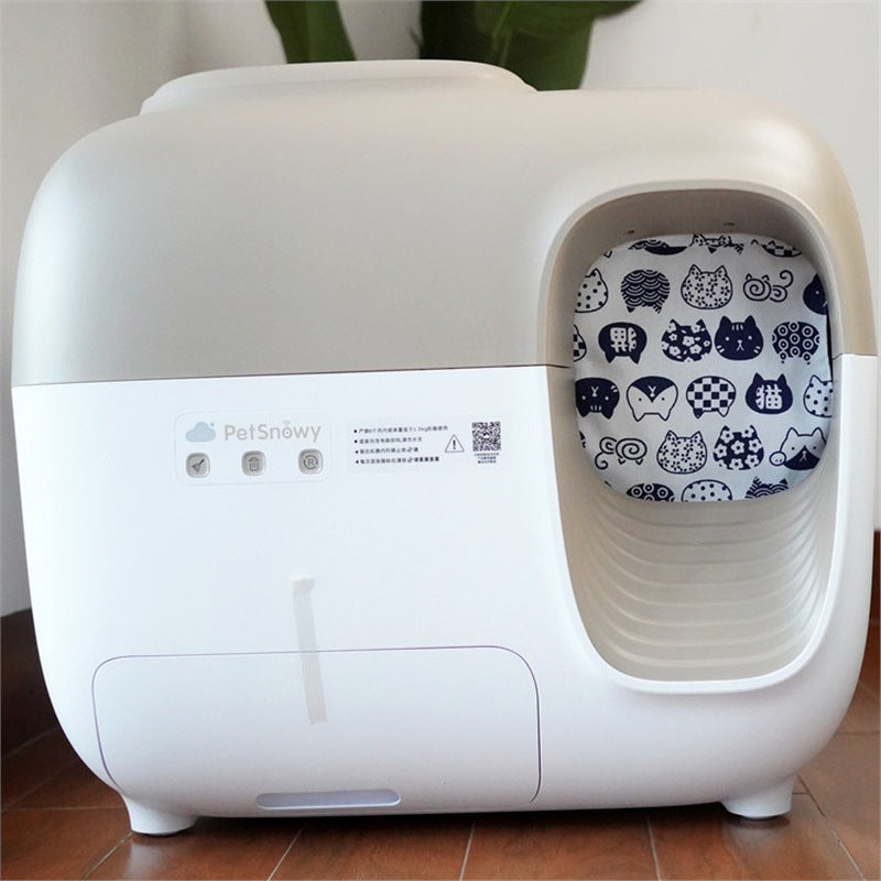 Handmade Cotton Linen Door Curtain for Cat Litter Boxes