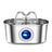 3.2L Stainless Steel Pet Water Fountain with Silent Pump and 3-Stage Filtration
