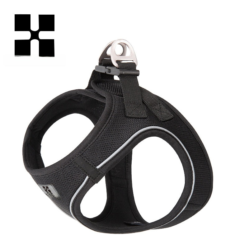 Tiny dog vest harness and lead set in 12 colour options