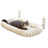 Foldable plush cat window bed with suction cups and frame, view 3 of 6