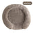 Plush round donut bed for cats and dogs in Gradient Purple, alternative angle view