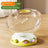 Clear capsule cat bed in transparent plastic with cream base, view 9