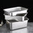 Stainless Steel Open Cat Litter Tray with Anti-Tip Design