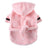 Soft flannel dog bathrobe and pyjamas in Pink, side view