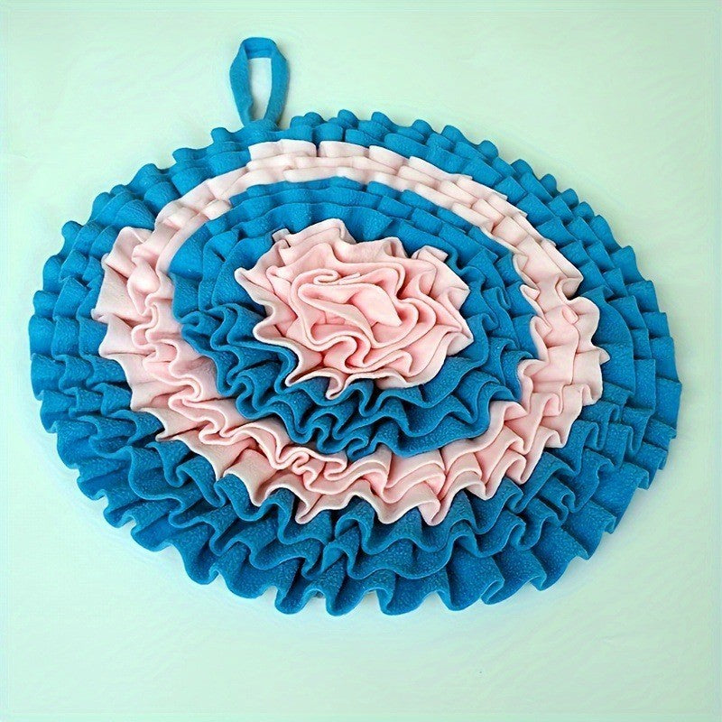 Round Snuffle Mat for Dogs and Cats, Interactive Foraging Pad
