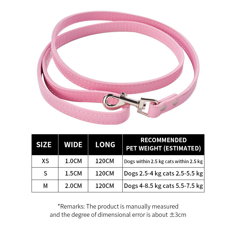 PU leather dog lead, available from Pet Royale UK