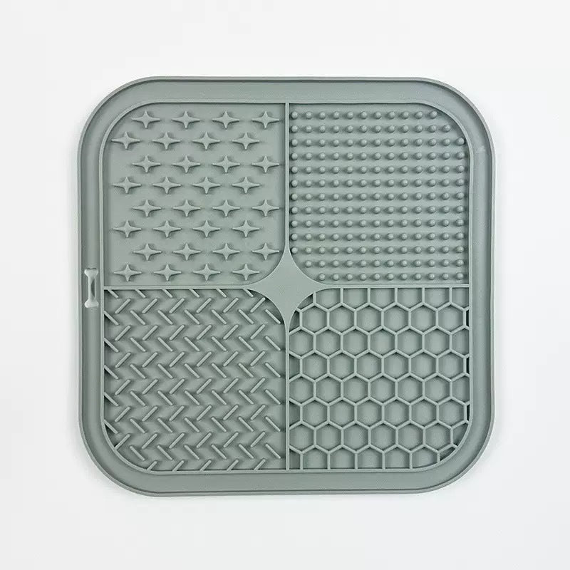 Silicone Slow Feeder Pet Mat with Suction Cups