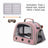 Green breathable bird carrier shoulder bag with mesh windows, view 20