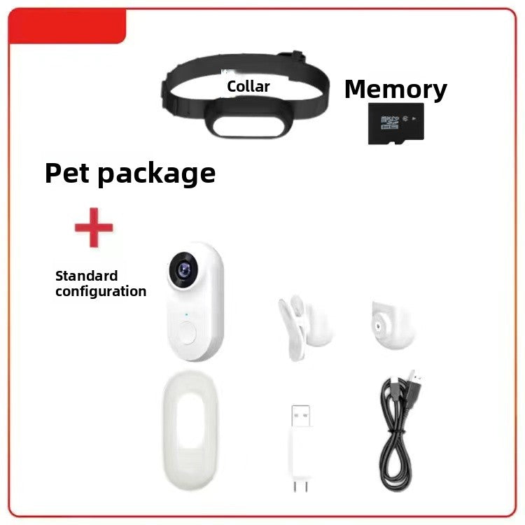 Cat Collar Camera with Direct Video Recording, Memory Options