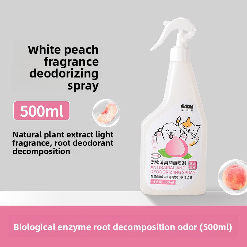 Bio-Enzyme Pet Deodorising Spray, Green Tea or White Peach