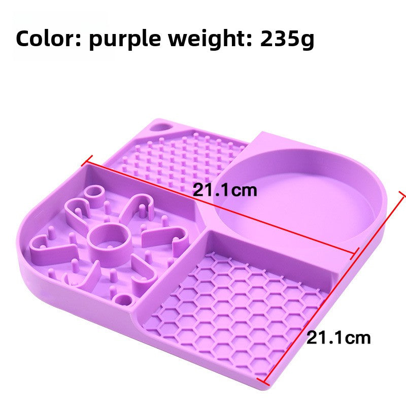 Silicone slow feeder lick mat for dogs and cats, photo 6 of 24