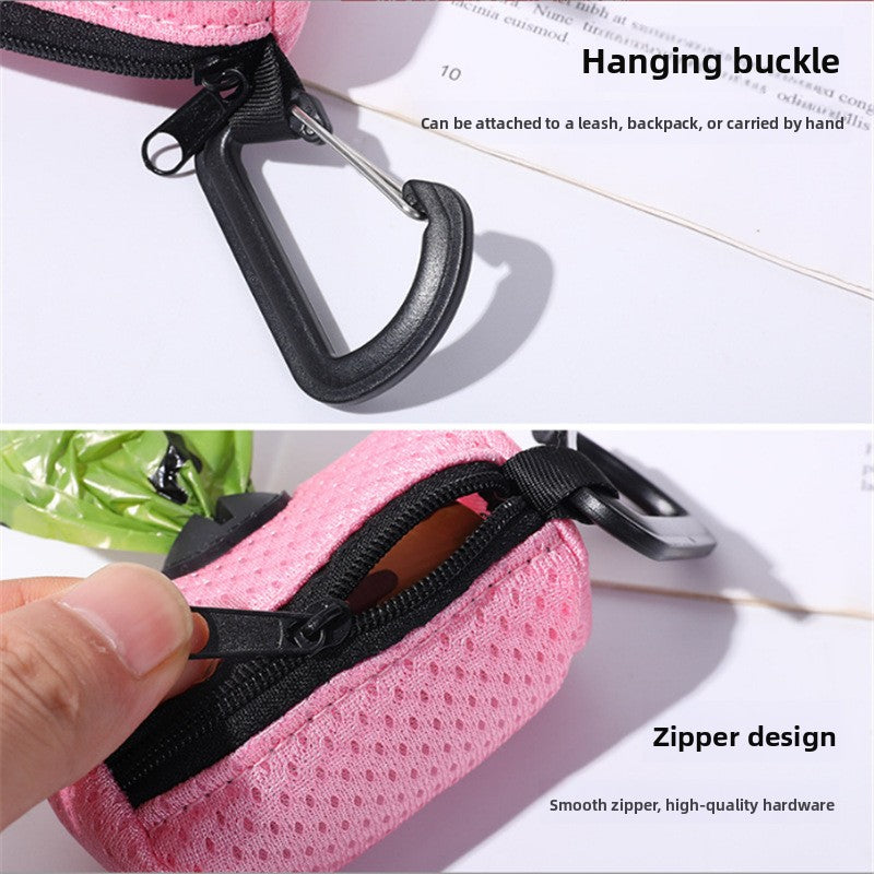 Dog Poo Bag Dispenser, Mesh Leash Attachment for Daily Walks