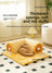 Plush cat tunnel bed with removable cover in Yellow and White Check Tunnel, size Medium