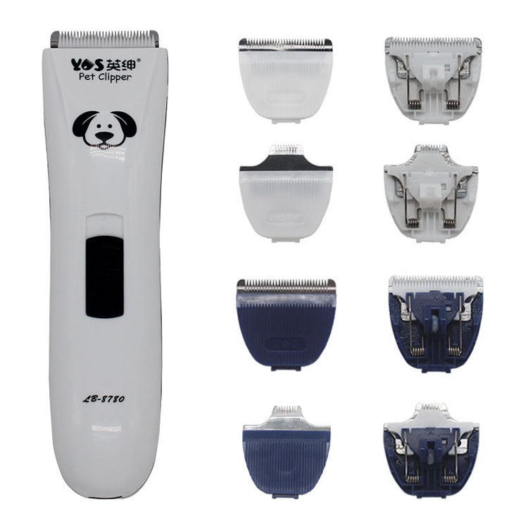 Rechargeable Cordless Pet Hair Clipper with Stainless Steel Blades for Dogs and Cats