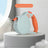 Retractable dog lead with LED light in 5m Grey Orange