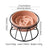 Ceramic Slow Feeding Pet Bowl with Small Flower Design and Optional Iron Stand