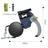 Blue retractable dog lead handle with waste bag roll attached