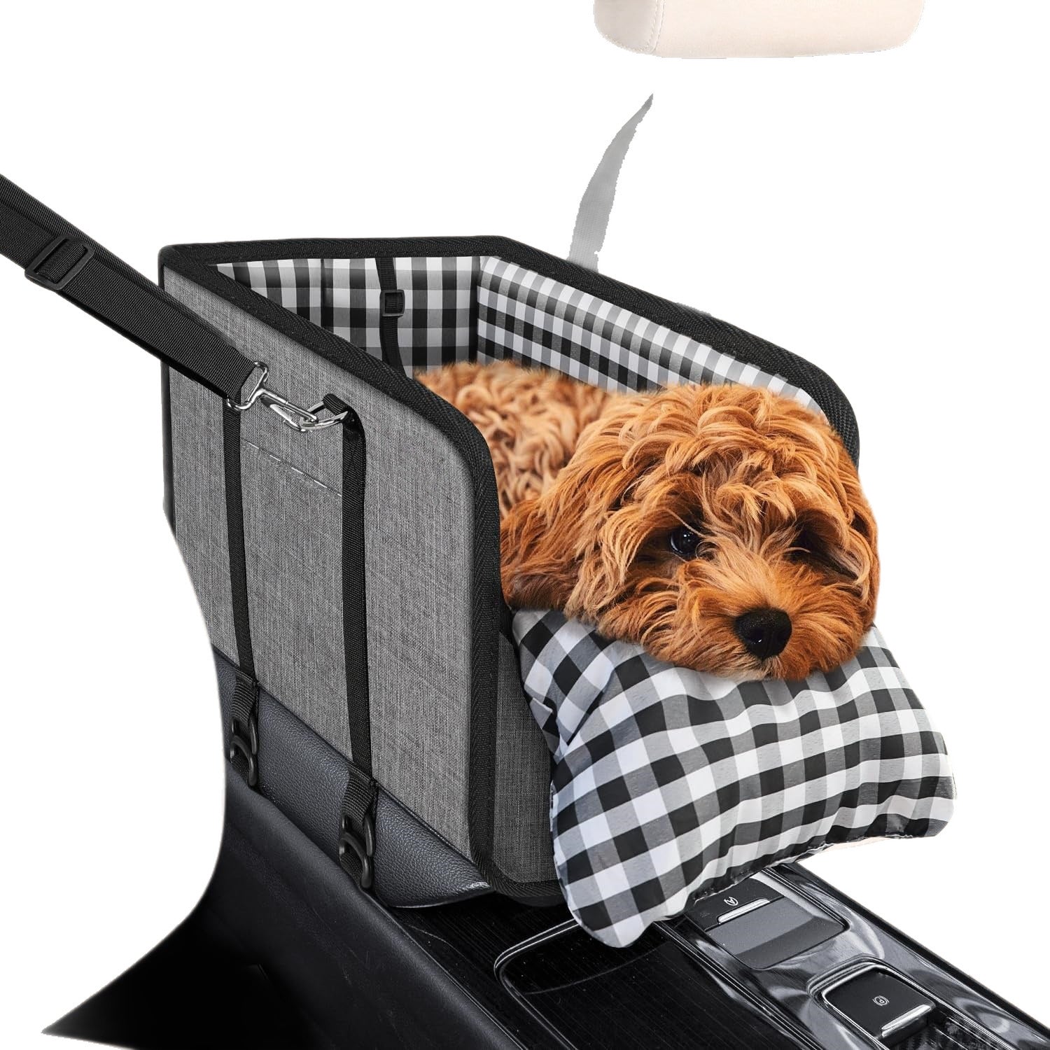 Dog car armrest booster seat with cushion, product image 8