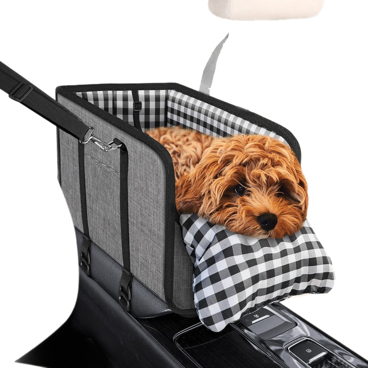 Dog car armrest booster seat with cushion, product image 8
