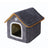 Grey enclosed cat cave bed with removable washable cover, photo 10