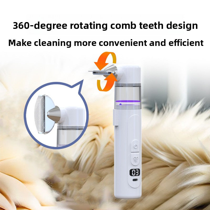 2-in-1 Electric Pet Lice Comb and Hair Detangling Tool for Dogs