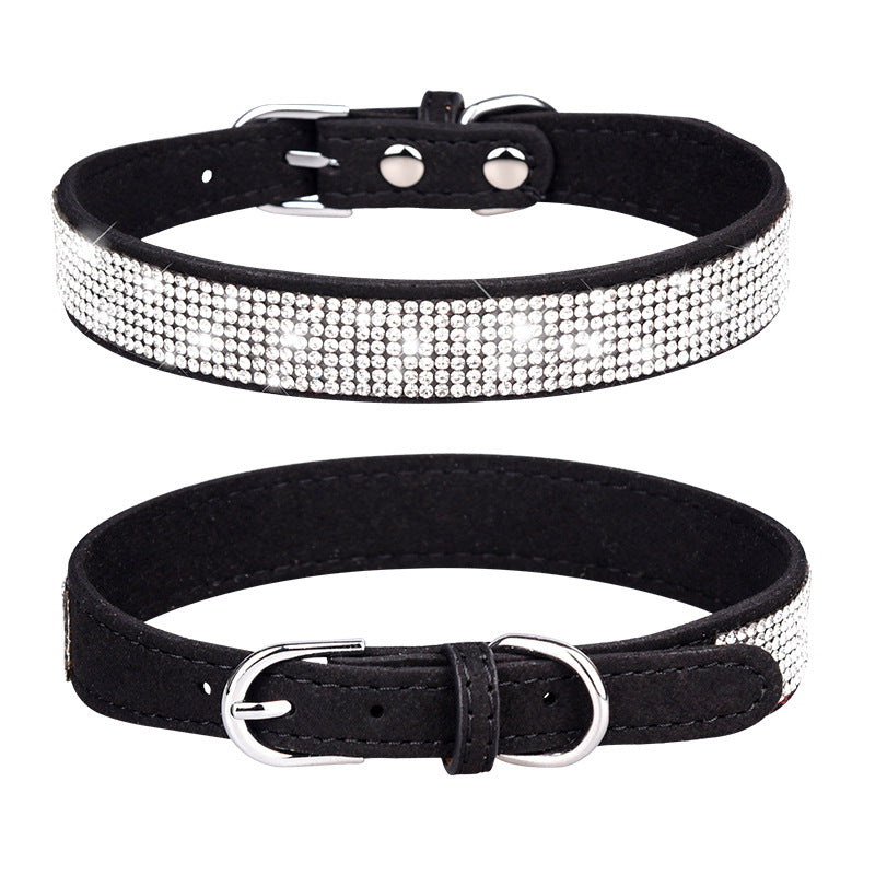 Sparkly rhinestone collar for cats and dogs in 11 colour options
