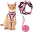 Escape resistant cat vest harness and lead in sky blue