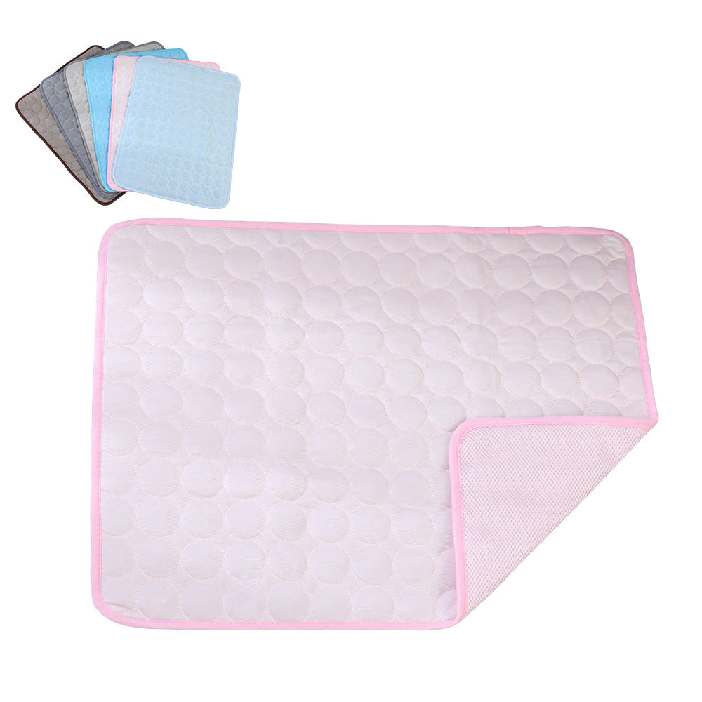 Pink breathable cooling mat for cats and kittens