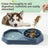 Bone shaped slow feeder double bowl for cats and dogs - view 2
