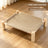 Solid Wood Elevated Pet Bed with Washable Pad, Raised Platform