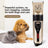 Cordless Dog Hair Trimmer and Paw Shaver Set, Low Noise Ceramic