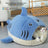 Novelty shark shaped pet nest bed in soft plush, photo 6