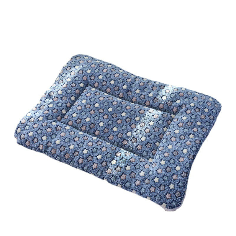 Paw print thick pet mat for cats and dogs